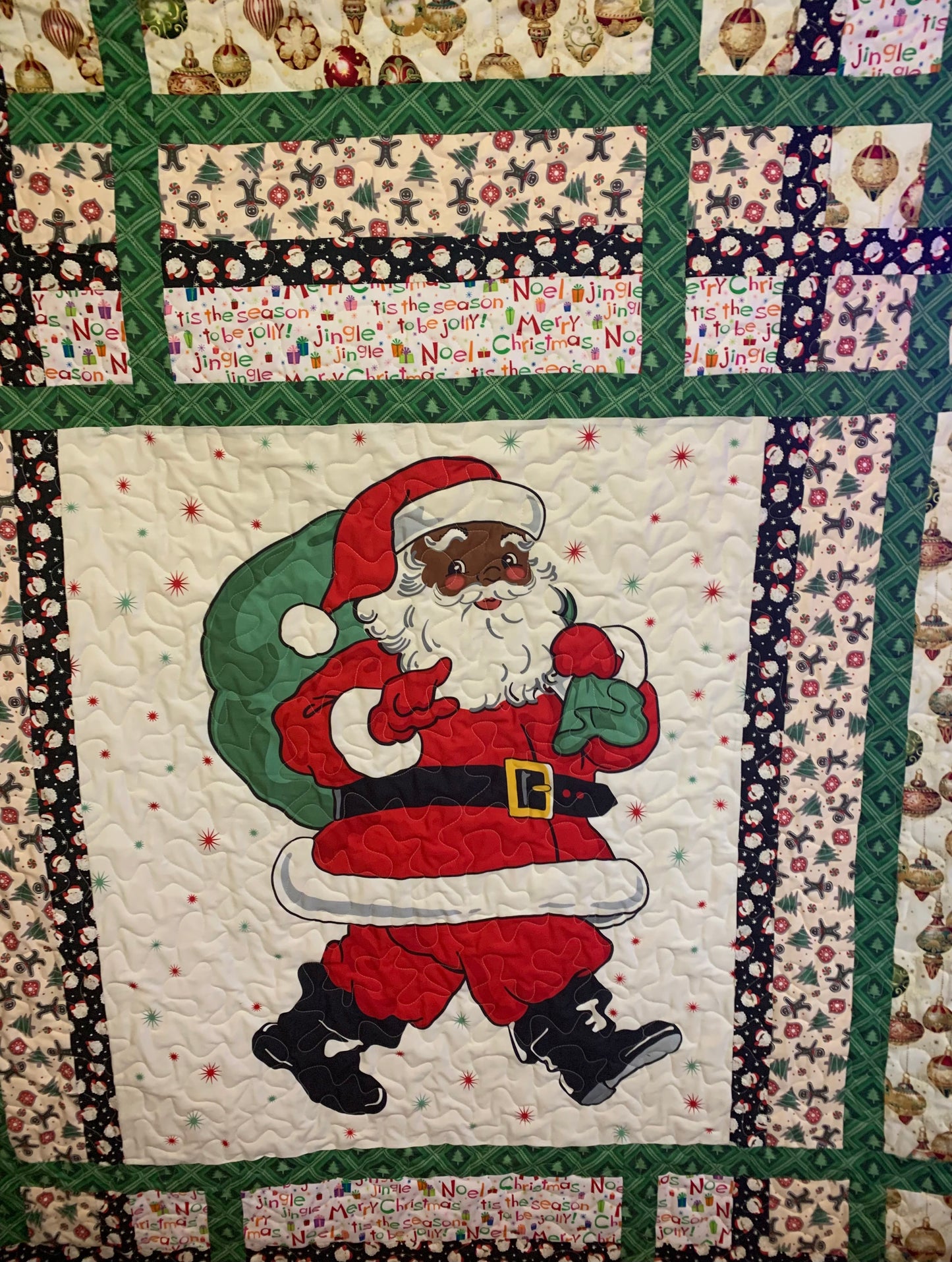 Holly Jolly Santa - 57” x 72”