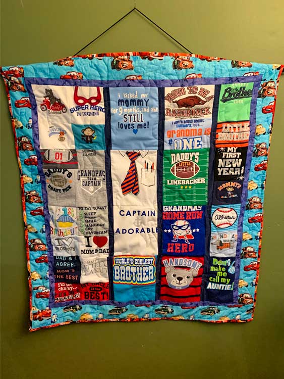 baby boy t-shirt quilt