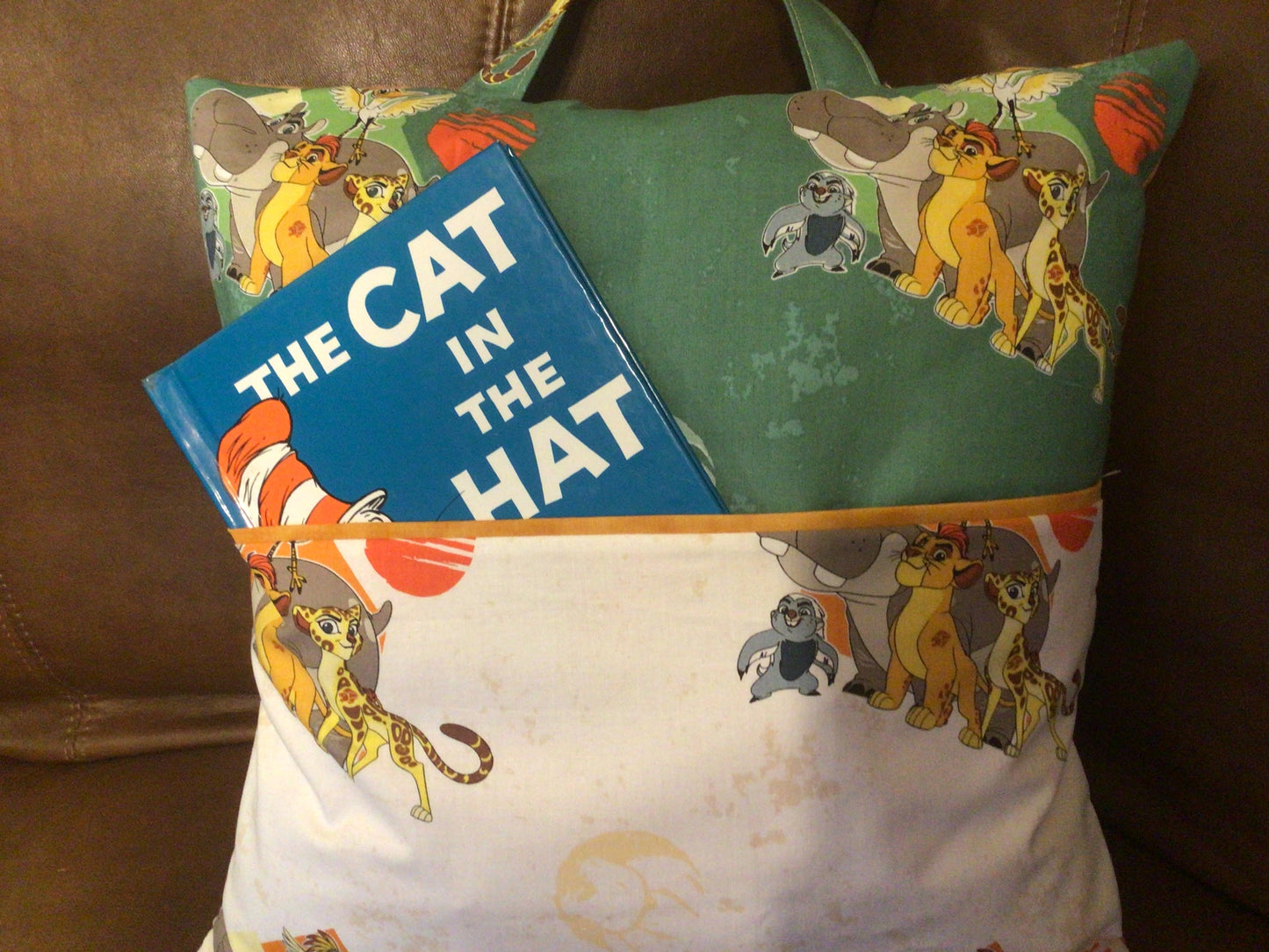 Reading Book Pillow with Pocket (Insert and book Included)**Dr. Seuss Edition**