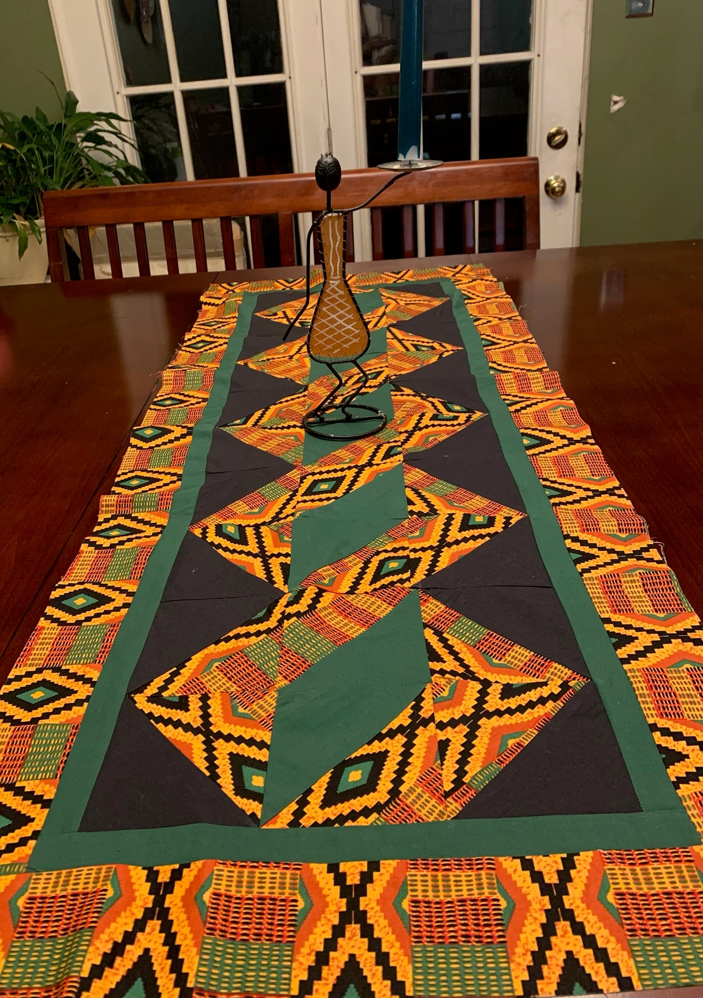 Table Runner - 47” long x 19.5” wide-Twisted Pole Pattern