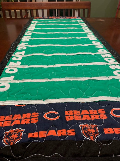 End Zone Table Runner - 22.5" W x 57" L      *FREE SHIPPING*