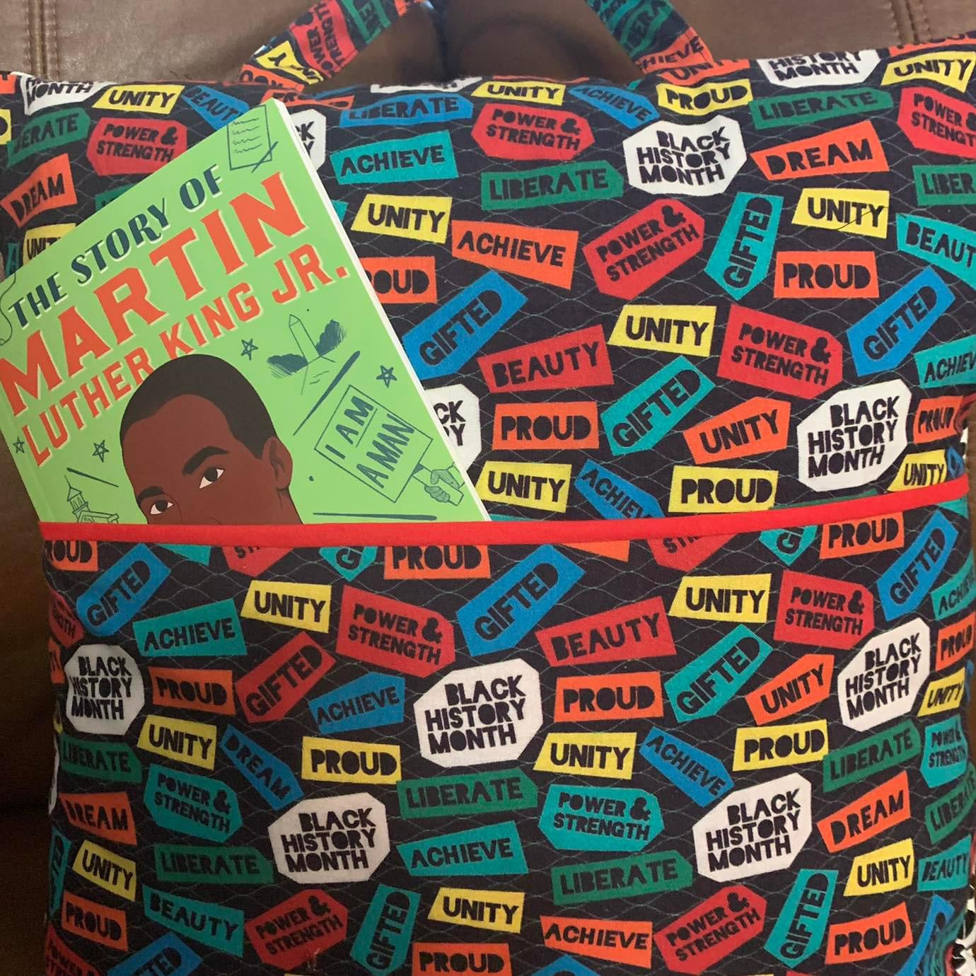 Reading Book Pillow with Pocket (Insert and book(ages6-9) Included)