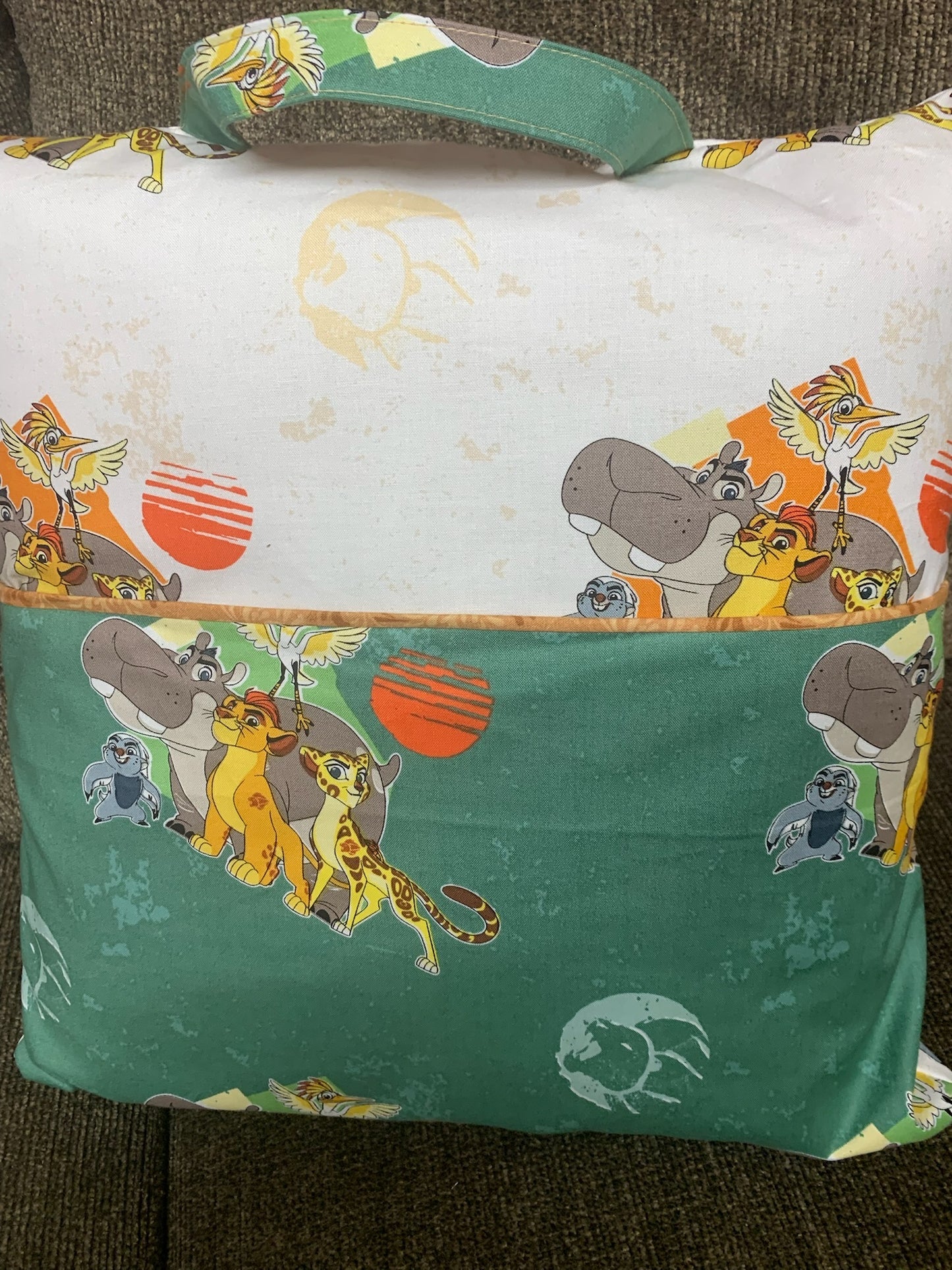 Reading Book Pillow with Pocket (Insert and book(ages6-9) Included)