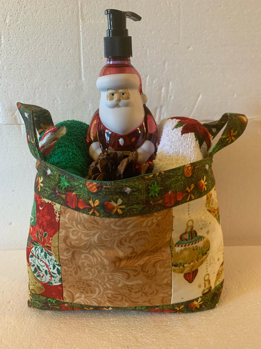 Large Quilted Charm Basket