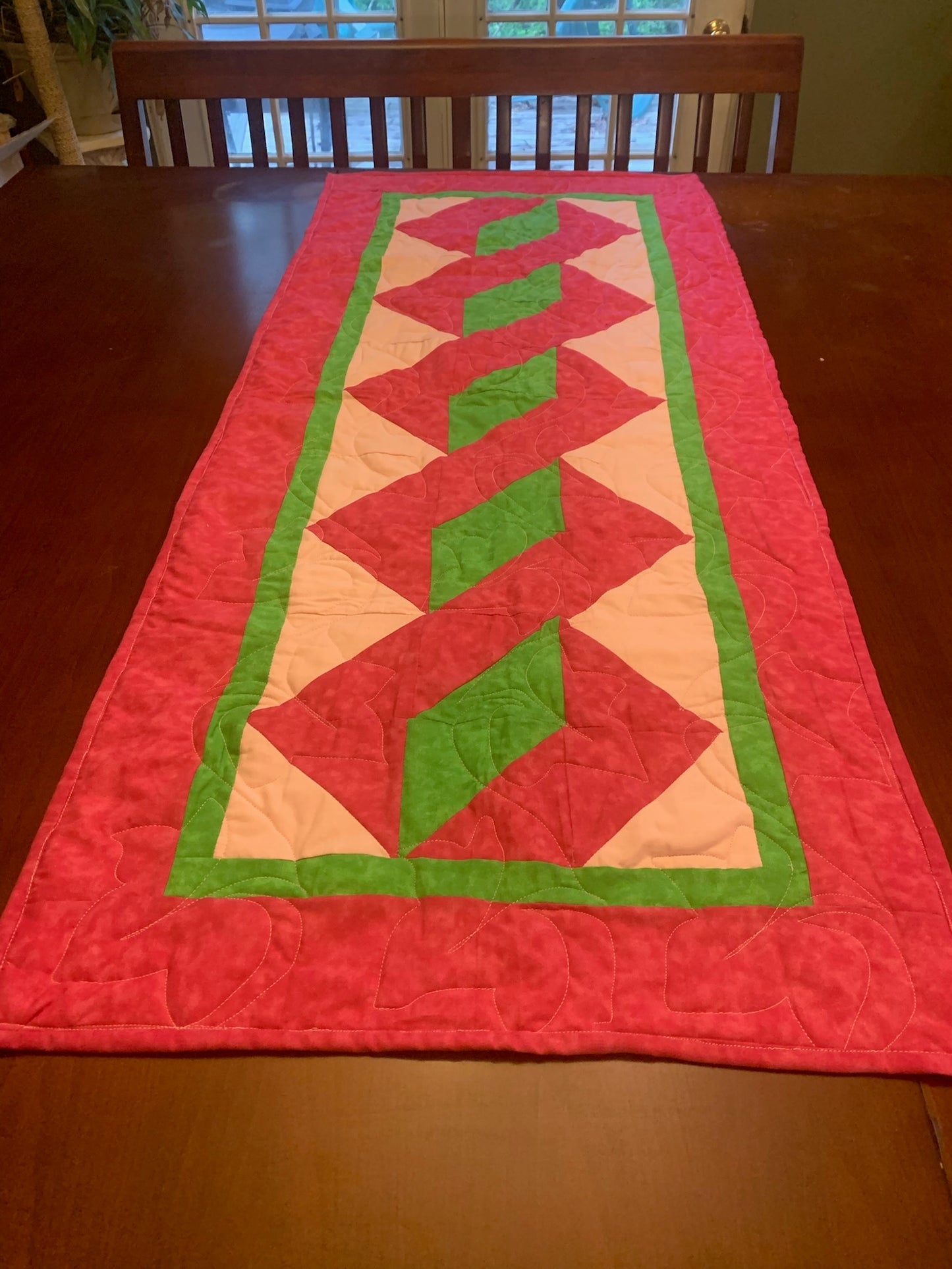 Table Runner - 47” long x 19.5” wide-Twisted Pole Pattern