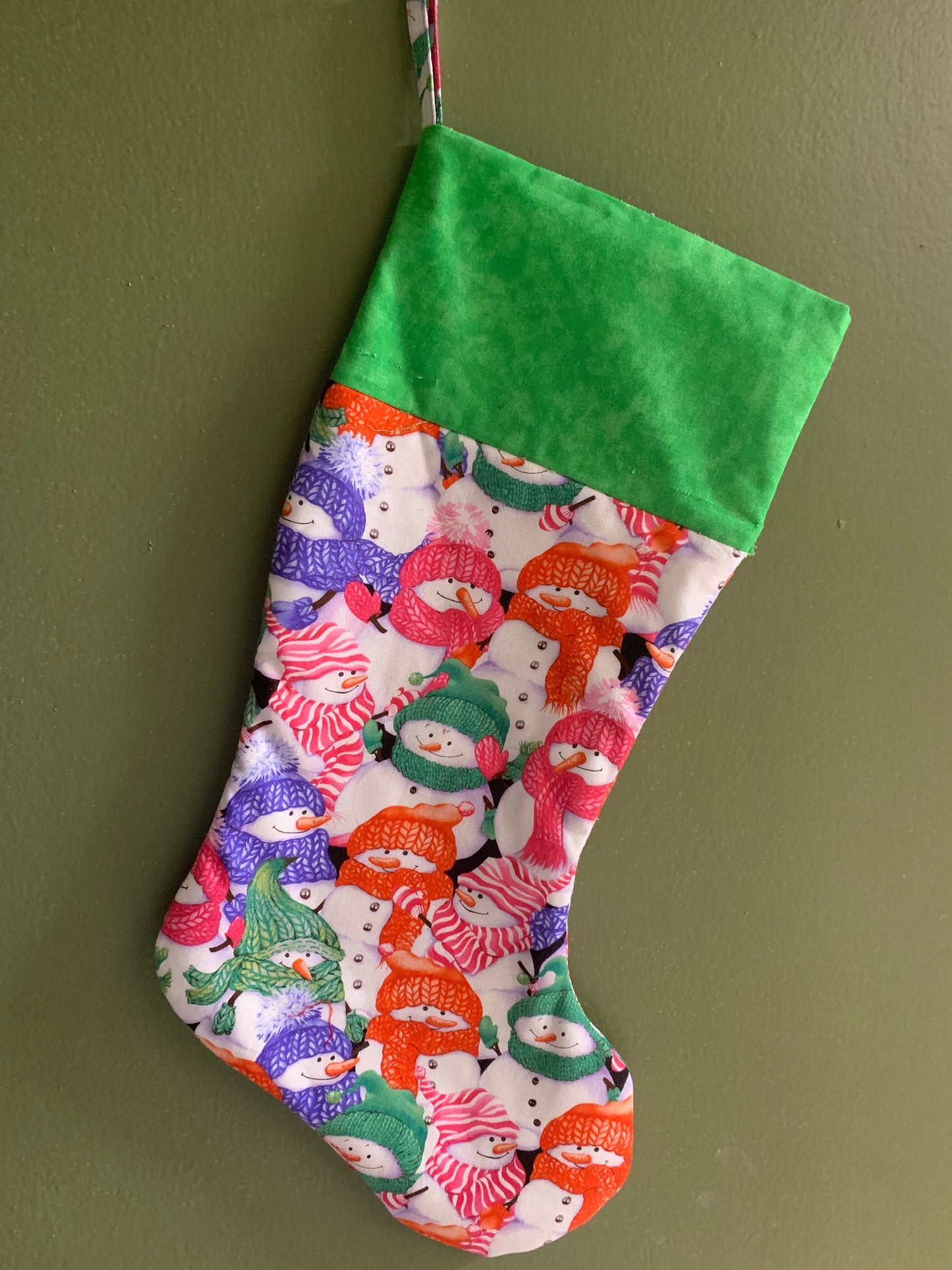 Handcrafted Christmas Stocking - 10 1/2” W X 181/2” H