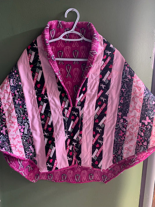 Quilted Shawl - Cotton Fabrics with Fleece Lining