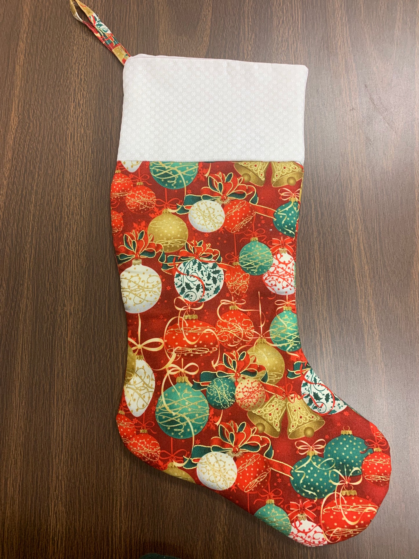 Handcrafted Christmas Stocking - 10 1/2” W X 181/2” H