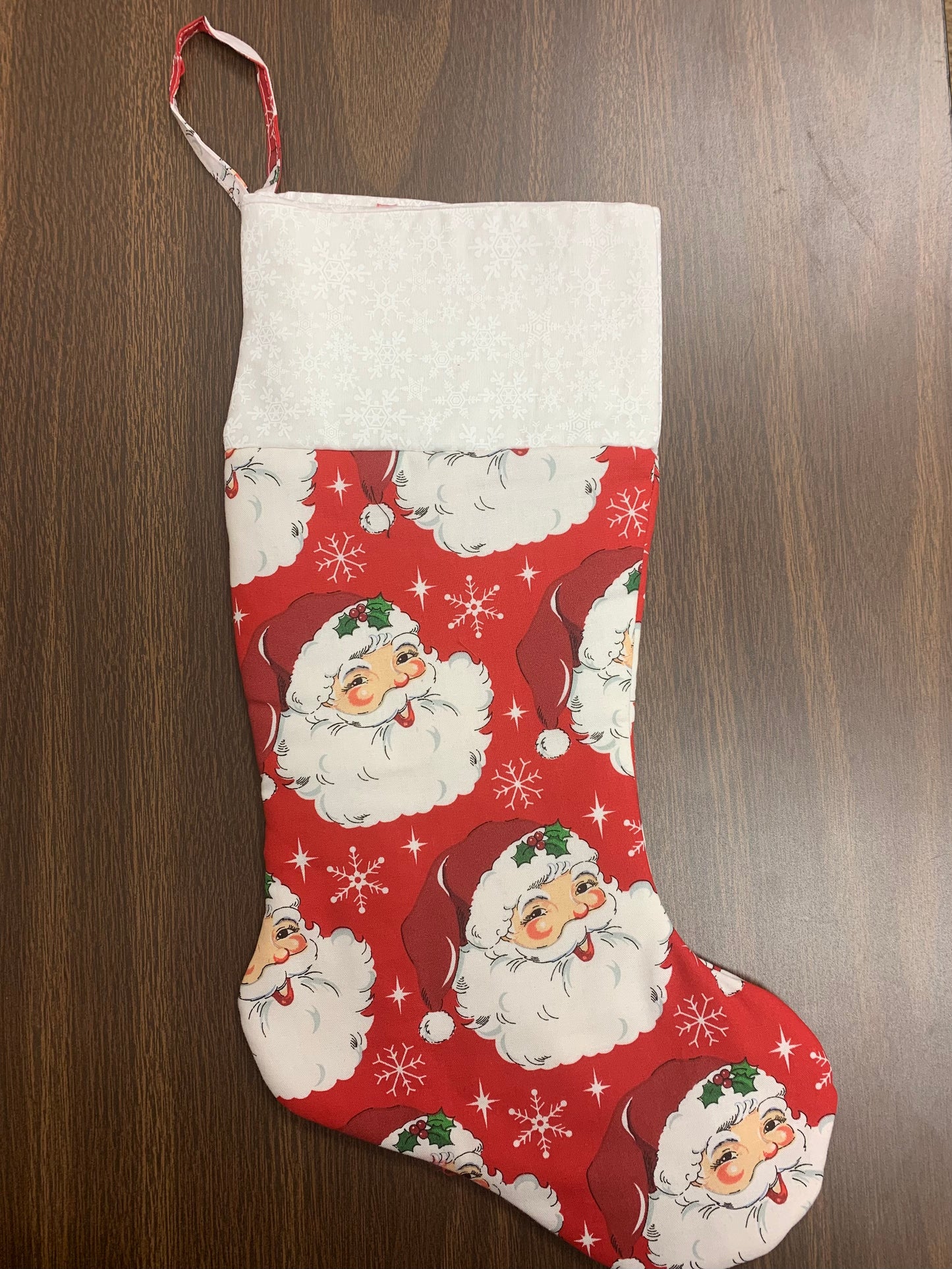 Handcrafted Christmas Stocking - 10 1/2” W X 181/2” H