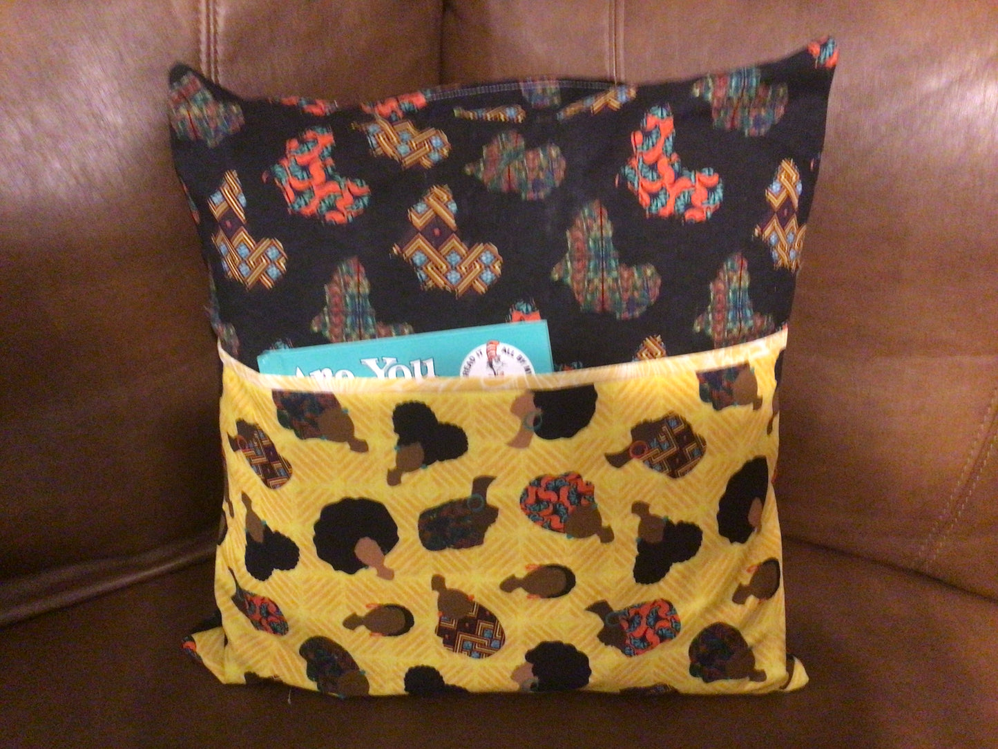 Reading Book Pillow with Pocket (Insert and book Included)**Dr. Seuss Edition**