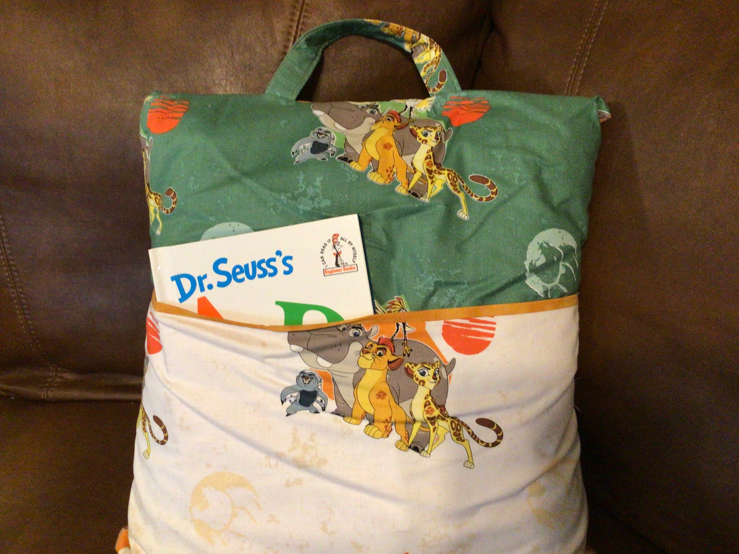 Reading Book Pillow with Pocket (Insert and book Included)**Dr. Seuss Edition**