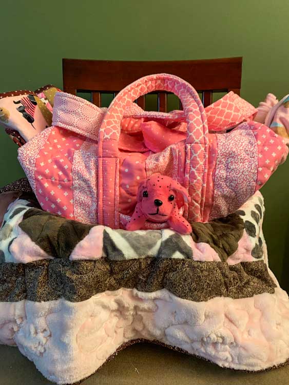 quilted pink bag