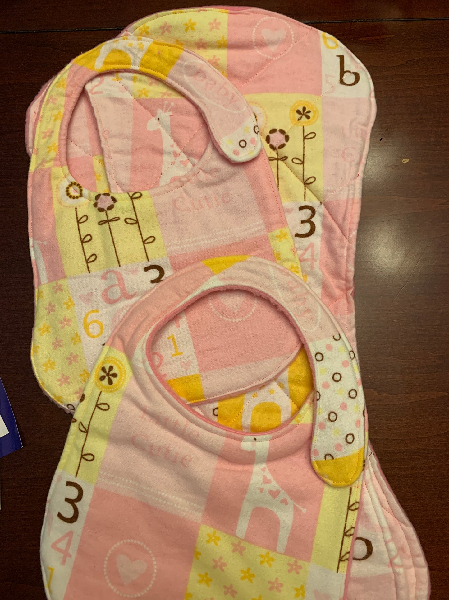 Bib/Burp Cloth Combo - 4 piece Set